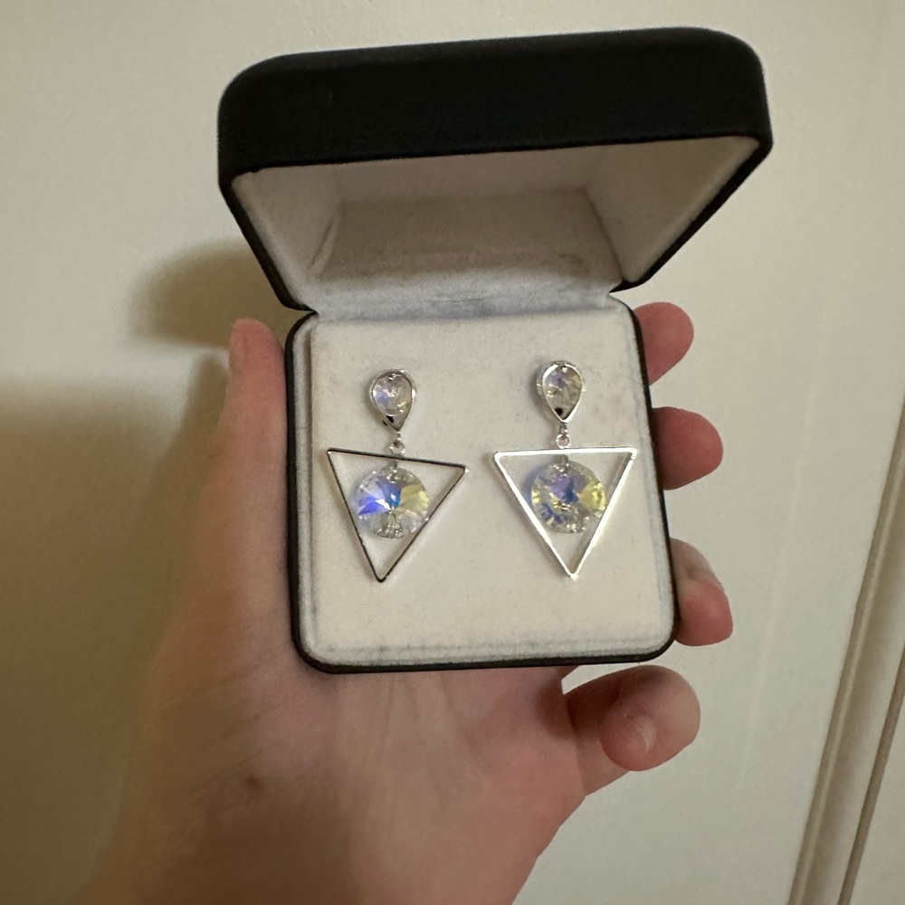 Montana Silversmiths Fluorescent Stone Geometric Earrings